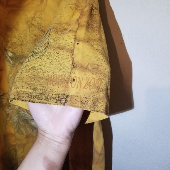 Vintage Houston Zoo Tigers AOP Tee Size Medium - Picture 3 of 13